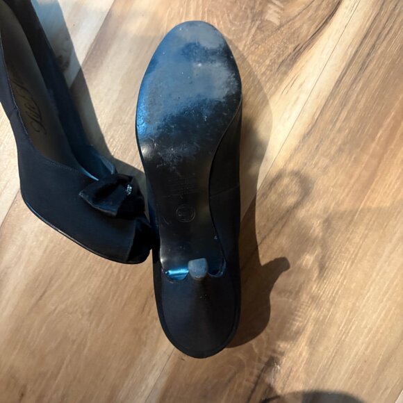 Vintage Life Stride Debby #2 Pois de soie Rhinestone Open-toe Heels Rhinestone - Picture 4 of 15